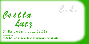 csilla lutz business card